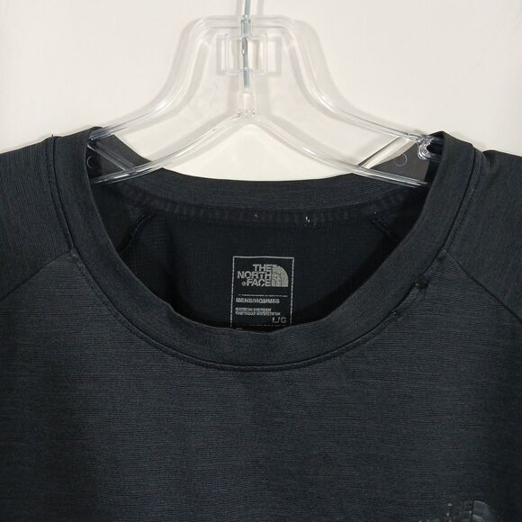 North Face Men's FlashDry Performance T-Shirt Black Large Athletic Workout Top - Picture 6 of 13